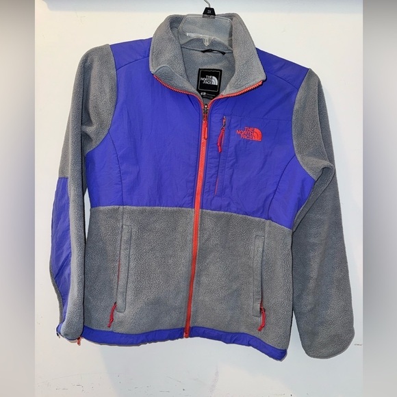 North Face Purple Orange Denali Fleece Jacket Size small - Picture 1 of 9